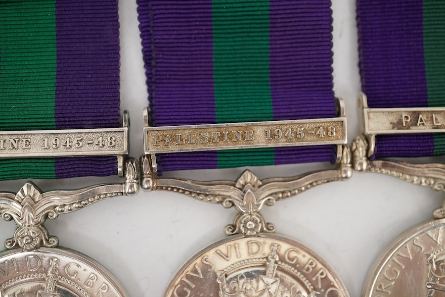 Four George VI General Service Medals